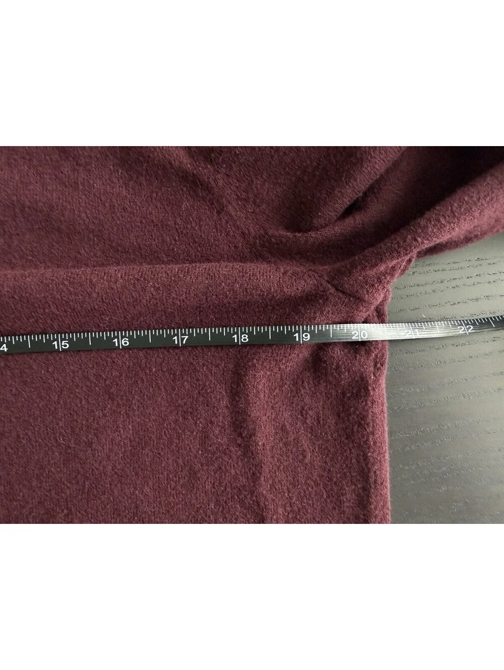 Banana Republic Soft Medium Pullover 1/4 Zip Burgundy Premium Cotton Cashmere